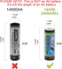 (2-Pack) 3.2V LiFePo4 14430 (14 x 43mm) 400mAh Rechargeable Battery for Solar Panel Light, Tooth Brush, Shaver, Flashlight...