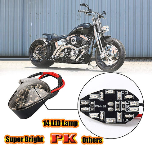 2 PCS Amber LED Turn Signal Indicator Light Lamp Flush Mount For Yamaha YZF R1 R3 R6 R6S FZ6 FZ1 FZ Fazer FZ6R FZ07 FZ8 FZ09 TMAX MT-07 MT-09 Smok...