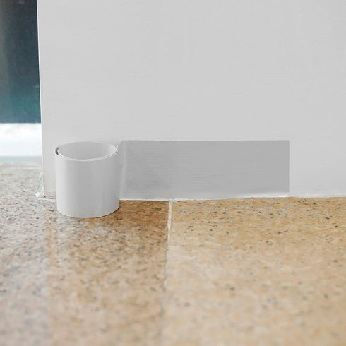 uxcell Waterproof Peel and Stick Decorative Tape Self Adhesive 3.15" W x 16.4'L PVC Removable Tape for Wall Edge Matte White...