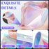 JETMORE 100 Pcs Mylar Bags, Smell Proof Bags with Clear Window, Holographic Bags for Snack, Cookie, Jewelry, Candy, Gift, Resealable Bags for Smal...