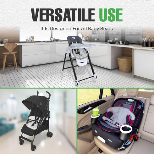 lebogner Child Car Seat Saver Waterproof Liner 100% Leak Free Pad for Baby Stroller, Piddle Pad for Potty Training Toddlers, Car Seat Liner with A...