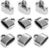 Flat Leather Cord End Caps 50 pcs Round Tassel End Caps Barrel End Caps Bracelet Making Supplies Leather Bracelet Making Kit Silver Cord End Cap K...