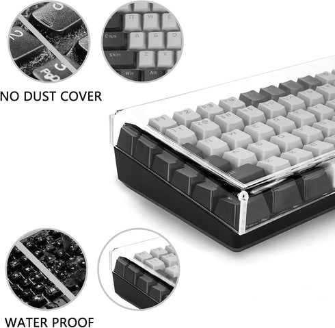 Geekria Keyboard Dust Cover, Keypads Cover for 75% Compact 84 Key Keyboard, Compatible with Logitech MX Mechanical Mini, Logitech POP Keys Mechani...