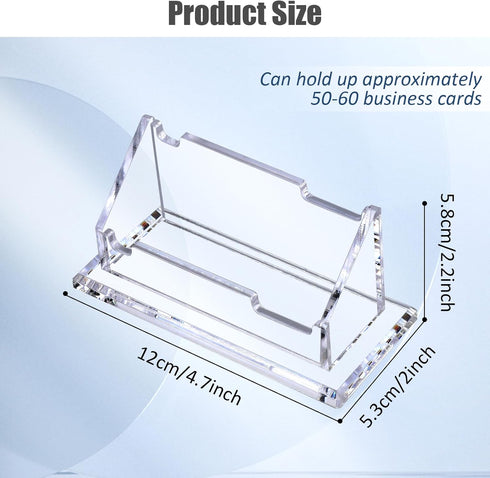 Acrylic Business Card Holder Business Card Display Clear Business Desk Card Holder Acrylic Clear Card Holder Card Organizer for School Home and Of...