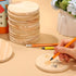 12 Pieces Unfinished Wood Coasters, GOH DODD 4 Inch Round Blank Wooden Coasters Crafts Coasters for DIY Architectural Models Drawing Painting Wood...
