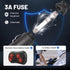 Anina 12V Car Charger Adapter for All Snailax Back Massage Seat Cushion Replacement Power Cord Cable Cigarette Lighter for Snailax Zyllion Fives G...