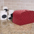 Polyester Quilted Toaster Cover for Four Slice Toaster and Dust & Fingerprint Protection, Machine Washable. Red...