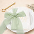 DORIS HOME 3 Rolls 2"x7Yd Fringe Chiffon Ribbon for Flower Bouquet, Handmade Sage Green Ribbon for Gift Wrapping, Frayed Edge Ribbon for Crafts, D...