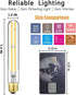 Dimmable E26 Light Bulbs 6W Equal 60 Watt Edison LED Light Bulb AC120V Daylight 5000K 60W 600LM T10 LED Bulb Medium Base E26 LED Bulb Pack of 4 (7...
