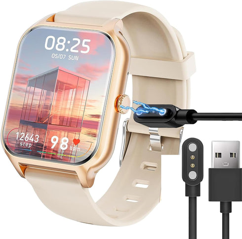 Compatible with Hwagol Smartwatch Charger, Lamshaw Magnetic USB Charging Cable Replacement Charger Cable Compatible with Hwagol Z40 1.85 Inch Smar...