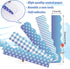 69Ft Christmas Bulletin Board Borders 5 Design 60Pcs Winter Snowflake Trim Borders Blue Plaid Stripe Dot Bulletin Board Stickers for School Classr...