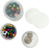 Paylak Storage Containers Stackable Interlocking Detachable 5 For Beads Crafts Medicine Small Items 2" Round...