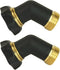 Chapin 6-9478: Gooseneck Hose Coupling for Lawn & Garden Sprinklers, Zinc and Brass, Threaded Connection, Rubber Washer, Black, Set of 2...