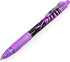 Zebra Z-Grip Smooth Ballpoint Pen - 1.0mm - Funky Flame - Stripe Barrel - Blue, Pink, Violet - Pack of 12...