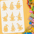 FINGERINSPIRE Gnomes Stencil 8.3x11.7inch Reusable 9 Style Gnomes Pattern Painting Template DIY Art Dwarfs Drawing Stencil for Card Making, Scrapb...