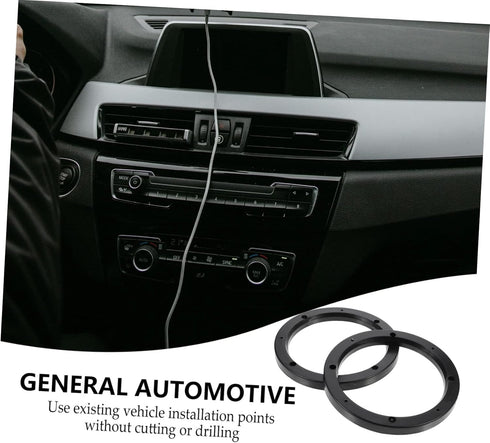 GLEAVI 2 Pairs Plastic Horn Gasket Abs Speaker Spacers Plastic Washers Auto Speaker Adapter Ring Speakers for Vehicles Speaker Spacers Doss Speake...