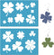 GORGECRAFT 2 Styles Patrick's Day Jewelry Shape Template Irish Shamrock Clover Reusable Leather Earrings Making Acrylic Cutouts Cutting Stencil fo...