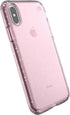 Speck Products Compatible Phone Case for Apple iPhone XS/iPhone X, PRESIDIO CLEAR + GLITTER Case, Bella Pink with Gold Glitter/Bella Pink...