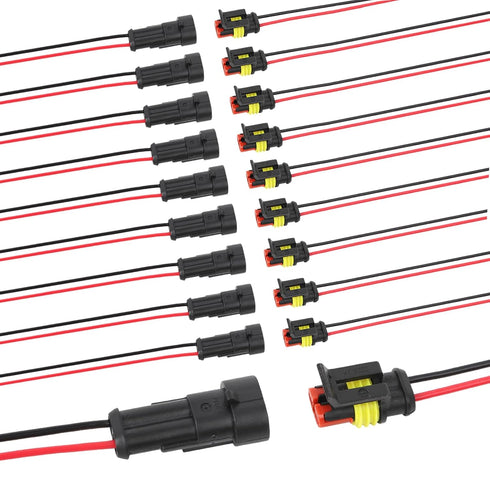 Auto Waterproof Electrical Connector,2 Pin 16 AWG High Load Connectors for Car, Truck, Boat, and Other Wire Connections....