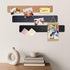 Brown Felt Pin Boards Memo Board Pegboard Bar Strips, Self-Adhesive Cork Board for Walls Home Office Decor, Small Felt Bulletin Boards for Jewel, ...