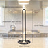 Creative Home Heavy Duty Iron Wire Paper Towel Holder Kitchen Towel Stand for Kitchen Countertop Dining Table, 4.8" Diam. x 11.8" H, Black Powder ...