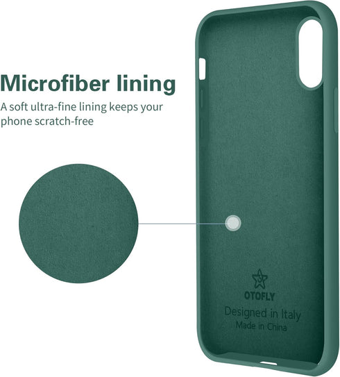 OTOFLY Compatible with iPhone X Case,Ultra Slim Fit iPhone Xs Case Liquid Silicone iPhone 10 Case with Full Body Protection Anti-Scratch Shockproo...