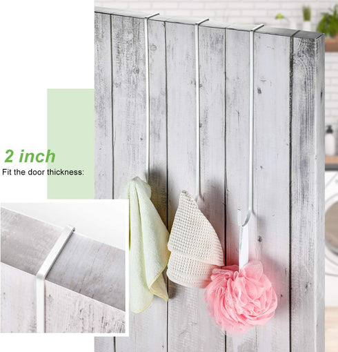 Hotop 15 Inch Wreath Hangers for Front Door Wreath Doors Hangers Steel Material Clothes Towel Hooks Holder Over The Door Hanger Hooks for Christma...