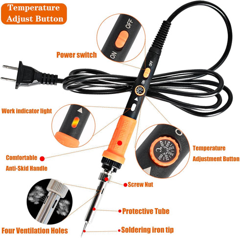Soldering Iron Kit,Solder Wire Stand for Soldering and Repair...