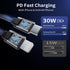 OHLPRO Retractable Car Charger 4 in1, 80W Fast Charge Car Charger Adapter with Retractable Cable Type-C & Lightning and 2 Charge Port USB C/USB A ...