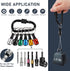 Bit Holder Cool Gadgets, Quick Release Bit Holder, 12Pcs 1/4 Drill Bit Holder Keychain, w/Black 105° Right Angle Drill Attachment for Tight Spaces...