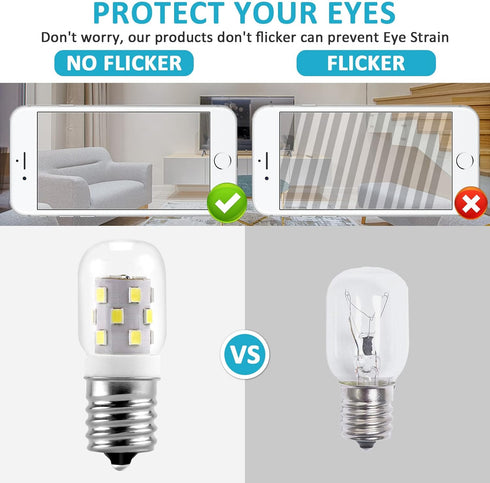 E17 LED Bulb Microwave Oven Light 8206232A Super Power Saving Multiple Purpose Appliance Bulb-3W(Equal to 40W Incandescent) 380LM 6000K Daylight W...