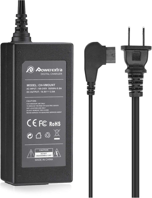 Powerextra D-Tap Charger with D-Tap Cable for V Mount Battery V Lock Battery Gold Mount battery Compatible with Sony BP-U65 BP-U68 Sony HDW-800P P...
