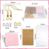TOAOB 700pcs Earrings Making Kit with Hypoallergenic 925 Sterling Gold Earring Hooks Jump Rings Ear Backs Earring Display Cards and Bags Earring P...