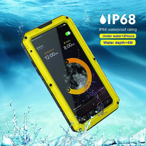 Beasyjoy for iPhone X Case iPhone 10 Metal Case Heavy Duty Cover with Screen Waterproof Shockproof Durable Military Grade Full Body Protection Out...