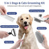 5 in 1 Dog Grooming Kit - Self-Cleaning Slicker Brush for Dogs and Cats - Shedding Brush Set for Short and Long Haired Pets - Includes Pet Comb, F...