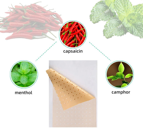KONGDY Hot Capsicum Plaster Heat Patch Tiger Patches Neck Muscle Shoulders Body Muscle Herbal Plaster(20 pcs)...