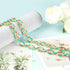 YOUBEIYEE 1 Yard Blue Enamel Paperclip Chains for Jewelry Making Gold Plated Aluminum Jewelry Making Chain Bulks with Jump Rings and Lobster Clasp...