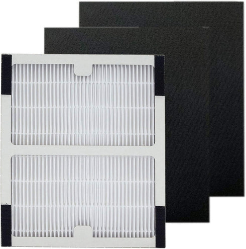 PUREBURG IAF-H-100B Replacement Filter Set Compatible with Idylis AC-2125 AC-2126 AC-40-140 IAP-10-050 IAP-10-125 IAP-10-150 Air Purifiers,H13 HEP...