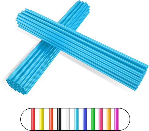 PSLER 72 PCS Sky Bule Spoke Skins Spoke Covers Trim Wrap Cover Decoration Protector Pipe Motorcycle Motocross Pit Dirt Bike...
