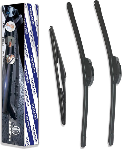 DODOMES 24"+20" Windshield Wipers with 11" Rear Wiper Blade Replacement for Kia Sorento 2011 2012 2013 2014 2015, 2010-2020 Kia Soul Soul EV-Origi...