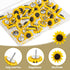40 PCS Sunflower Push Pins Sunflower Decor Cork Board Flower Tacks Sunflower Thumb Tacks Decorative Sunflower Tacks Sunflower Desk Decor Sunflower...