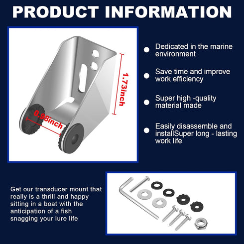 740162-1 MHX MXNT Metal Bracket, Transducer Mounting Bracket for Si G2N Transom Mounting Hardware, Transducer Mount Compatible for XNT Transom-Mou...