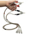 LCR Meter Test Leads BNC Male Plug Test Lead Kit Set, 4-Wire Kelvin Clip Alligator Electrical for Component Testing Clip...