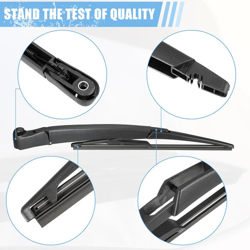 ACROPIX Rear Windshield Wiper Blade Arm Replacement Set OEM Quality Fit for Honda Civic 3-Door 5-Door Hatchback 2001-2005 - Pack of 2...