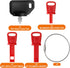 4Pcs Universal Snow Blower Key Set Compatible with Briggs and Stratton MTD Craftsman Tecumseh Troy-Bilt Toro Poulan Snowthrower...