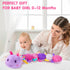 Baby Toy 0-12 Months,Baby Infant Musical Stuffed Animal Soft Toy with Multi-Sensory Crinkle, Rattle & Textures,Baby Girl Toy Birthday Gift,Caterpi...