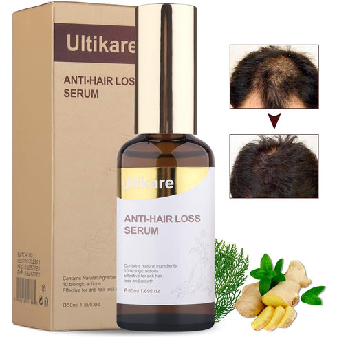 Ultikare Ginger Germinal Oil Ginger Hair Growth Oil Hair growth Serum Hair Care Serum Stop Hair Loss Liquid for Women and Men, Hair Growth Ginger ...