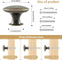 4X Oil Rubbed Cabinet Knobs Antique Bronze Cabinet Hardware Round Vintage Dresser Door Knob Pull Handles 30mm/1.18in for Closet Chest Bathroom Kit...