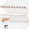 xunhewi 20 Sheets Gold Edge Fresh Flowers Wrapping Paper,Bouquet Packaging Paper Florist Supplies for Wedding DIY Craft Gift Packing (White)...
