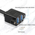 GINTOOYUN Dual USB 3.0 Cable with Panel Mount Screw Hole, 2 Ports USB 3.0 Male to Female Extension Cable, Suitable for Family, Classroom, Office, ...